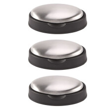 3X Stainless Steel Soap Hand Eliminating Odor Smell Odour Remover Holder Included(88mm X 46mm X 19mm)