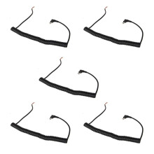 5X 2pin 4 Wire Speaker MIC Cable Spring for GP88S GP3688 GP2000 PMMN4013A