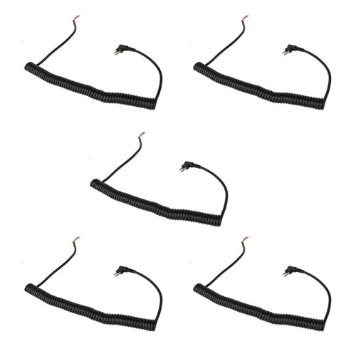5X 2pin 4 Wire Speaker MIC Cable Spring  for  GP88S GP3688 GP2000 PMMN4013A