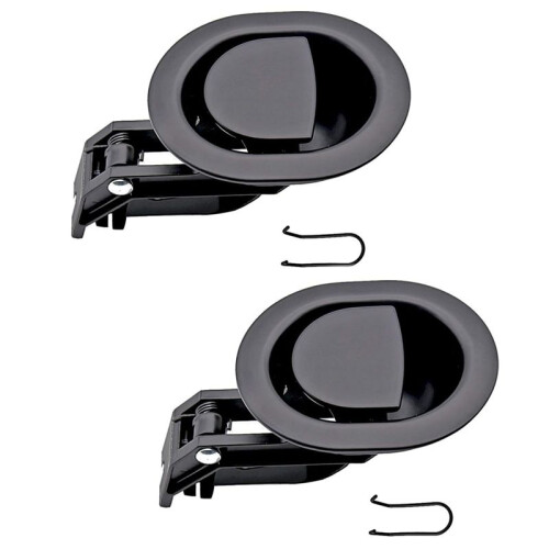 2PCS Plastic Recliner Release Pull Handles Oval Plastic Sofa Chair Replacement Parts Without Cable Fits 3mm & 6mm Cables