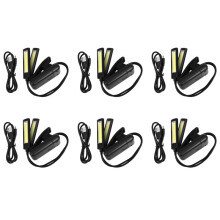 6X Support de Musique Pince de Lampe Lampe A LED A Pince-Sans Scintillement, Entierement Ajustable,6 Niveaux de Luminosite - Egalement pour Lecture de