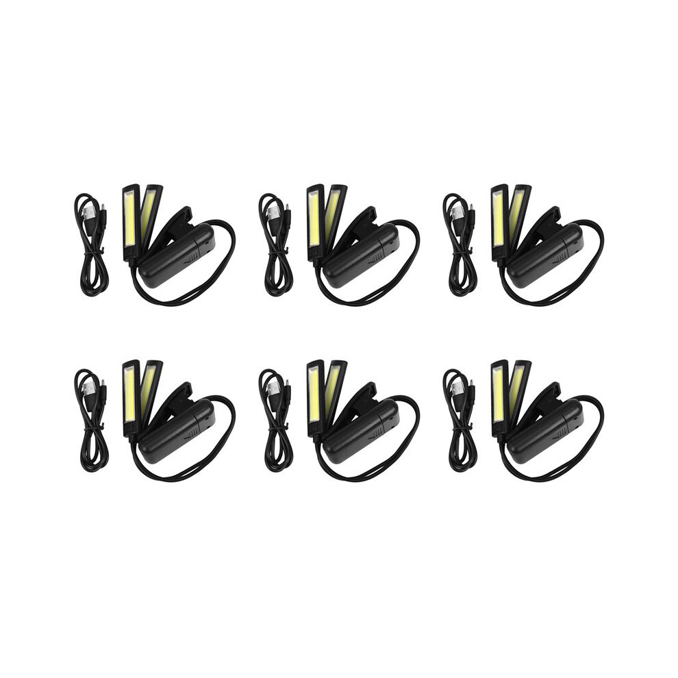 6X Music Stand Clip Led Lamp - No Flicker, Fully Adjustable, 6 Levels Of Brightness - Also For Book Reading Light 6033997777963