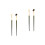 4 Pcs Nose Brush And Applicator Set For Portable Makeup 6