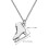 3 Pezzi Collana Orecchini A Goccia Stile Skating In Argento 9