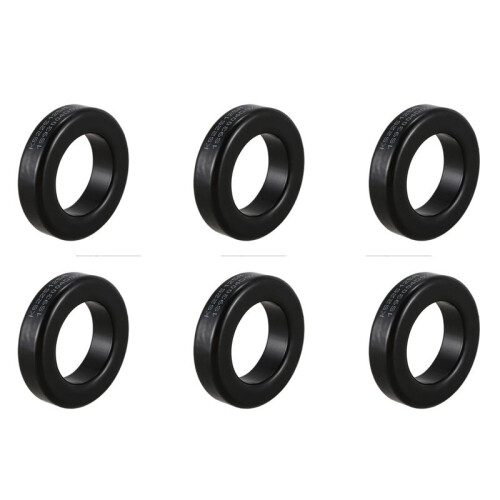 6X Transformator Drosselspulenteile Torus Ferritkern AS225-125A Schwarz