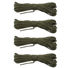 4X 7 Rope Paracord Parachute Rope Resistant Camping Survival Color: Army Green Length: 8M