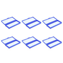 6X Caja MicroscóPica de Microscopio con Portaobjetos de 50 Lugares, Azul