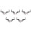 5X New for  Latitude 5530 E5530 Series L+R LCD Screen Hinge Set AM0M1000100 1