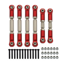 Metal Tie Rods Linkage Set for 1/10 Arrma Granite SENTON VORTEKS Typhon Rock RC Car Upgrade Parts,Red