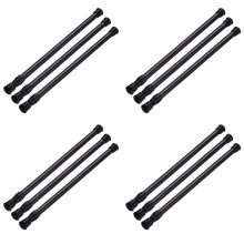 Asta per Tende un Molla 12PCS Asta per Tenda un Molla da 16 un 28 Pollici Asta per Tenda Regolabile Asta per Tenda Regolabile Asta per Tenda