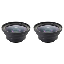 2X Professional 37mm Macro+72mm Wide Angle Lens 0.39X Full HD for 4K Camcorder