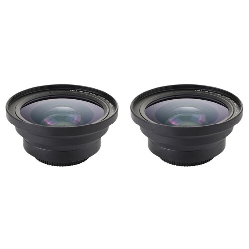 2X Lente Gran Angular Profesional de 37 mm Macro + 72 mm 0.39X Full HD para VideocáMara 4K