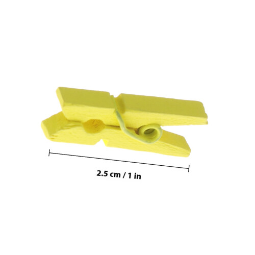 100 Pezzi Mini Mollette In Legno Naturale Multiuso Per Foto E Cavi 2