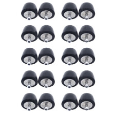 20Pcs Black Rubber Bumper Cushion Hood Bump Stop Replacement for YJ JK 1987-2018
