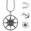 1Pendentif Titane Style Survie Argenté 5