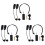 6X U12F Uhf One for Two Wireless Headset Microphone Amplifier Mixer Suitable for Teaching Guides Meeting Lectures 1