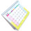 Draagbare Flip Kalender 2024 Roze 8