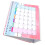 Draagbare Flip Kalender 2024 Roze 10