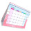 Draagbare Flip Kalender 2024 Roze 11