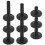 12 Pezzi Bocchelli Per Piatti Con Base Flangiata Kit Batteria 5