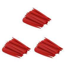 Flechas Paletas 4 Pulgadas Cola de Flecha de Pluma de Plástico para DIY Flechas de Tiro con Arco Paquete de 150 (Rojo)