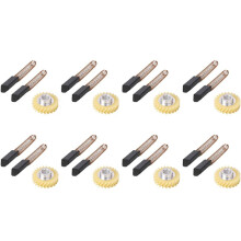 24x W10112253 9706416 Motor Brush W10380496 4162897 Mixer Worm Drive Gear for Stand & 8 Pair of Motor Brushes