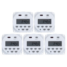 5X 12V Digitale LCD Power Programmierbare Timer Zeitschaltrelais 16A Ampere