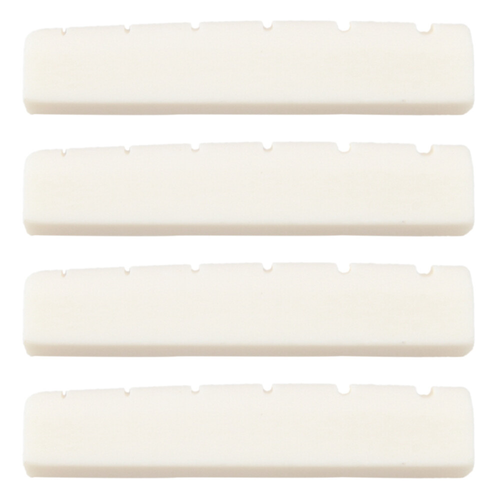 4X Guitar Guitar Bridge Ivory Bone Bone Nut Saddle Acoustic Bridge Saddle 6031969025807