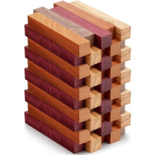 50 Pcs Exotic+Wood Pen Blanks Turning Supplies DIY Crafts Pen Turning Kit, for Making Various Woodcarving Crafts