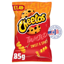 Cheetos Twisted Sweet Crisps 85g (Pack of 12)