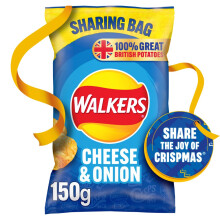 Walkers Cheese & Onion Crisps 150g (Pack of 6)