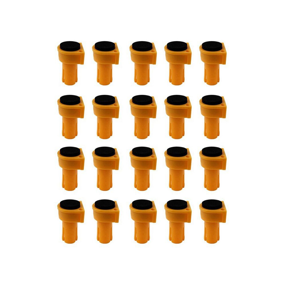 20Pcs Bench Dogs,Woodworking Table Stop With Non-Slip Pad Multipurpose Woodworking Accessories For Workbench 20Mm 4761759051731