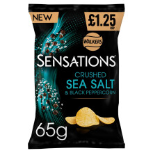 Walkers Sensations Salt & Crisps 65g (Pack of 18)