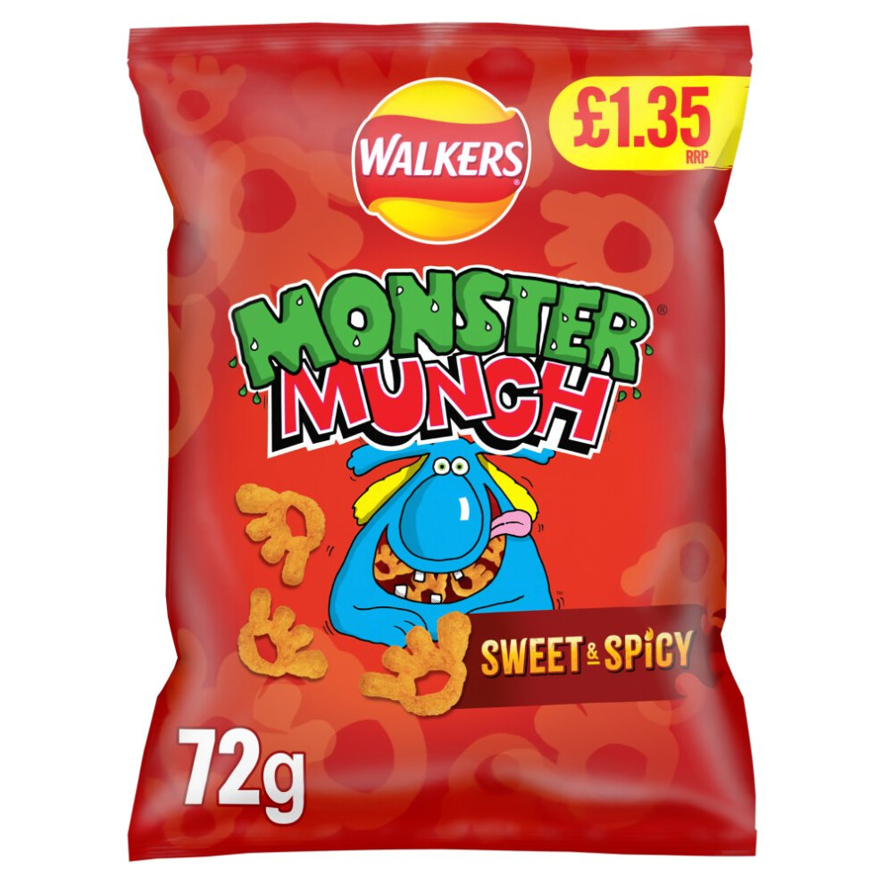 Walkers Monster Munch Sweet 72G (Pack Of 18)