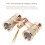 3X25 Opera Viewing Binoculars All Metal with Handle/Chain Ladies Retro Small Binoculars  Binocular 3