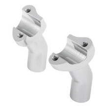 Chrome 3.5Inch Tall Pullback Handlebar Risers for  Softail Dyna Sportster Touring Pullback Aluminum Straight