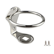 Single  Drink Holder Open- Design Marine Boat Rv- Polished Parts Marine Grade Stainless Steel Cup Holder