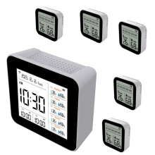 2C012,13 in 1 Tuya WIFI Luftqualitätsdetektor CO2, CO, PM2.5 Formaldehyd TVOC Temperatur und Luftfeuchtigkeit (mit 5 Slave-Einheiten)