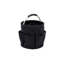 Black Portable Foldable Storage Bag Gardening Tool Bag Manual Tool Bag Planting Props Shopping Camp Basket