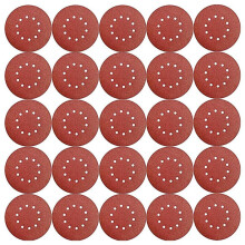 Paquete de 50 Papel de Lija para Paneles de Yeso con Gancho y Bucle de Grano 40, 9 Pulgadas,10 Orificios,Disco Lijado de Óxidoaluminio para Lijadora