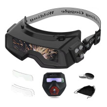 New True Color Auto-Dimming Welded Goggles,4/5-9/9-13 with Grinding, Suitable for TIG MIG ARC Plasma Cutting