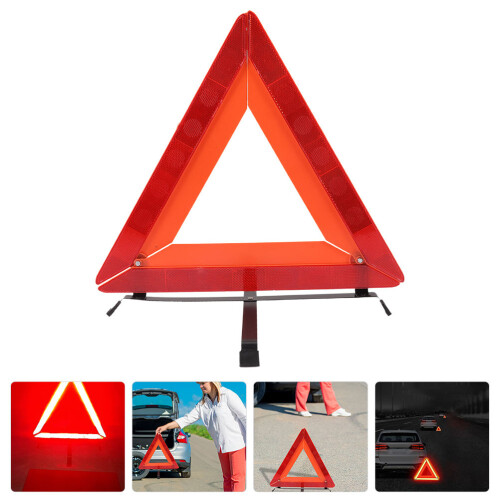 segnale triangolare riflettente per auto sicurezza stradale 1