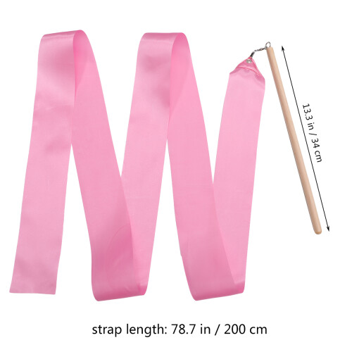 2 Pezzi Nastro Ginnastica Ritmica 2 M, Colore Rosa 1