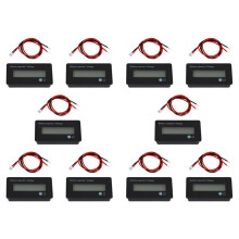 10X 12V 24V 36V 48V Batterie Anzeige, Batterie KapazitäTs Spannungs Anzeige, Blei SäUre- und Lithium Ionen Batterie Ladungs Entladungs Monitor für