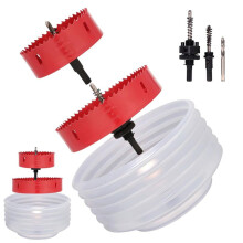 4 Inch/102 mm & 6 Inch/152 mm Hole Saw with Arbor for Recessed Lighting for Wood, Drywall, Metal