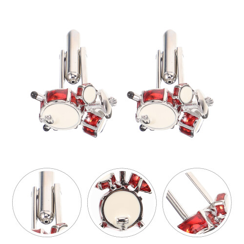 2 Pezzi Gemelli Per Abito E Camicia Set Mini Piatti Da Batteria 2
