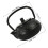 Black Cast Iron Mini Teapot Decorative Tea Kettle for Home Office 2