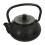 Black Cast Iron Mini Teapot Decorative Tea Kettle for Home Office 6