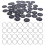 50 pezzi etichette numerate rotonde in acrilico con anelli sospesi 6