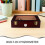 Glass Top Cigar Box Con Igrometro, Umidificatore E Divisore, Marrone 9